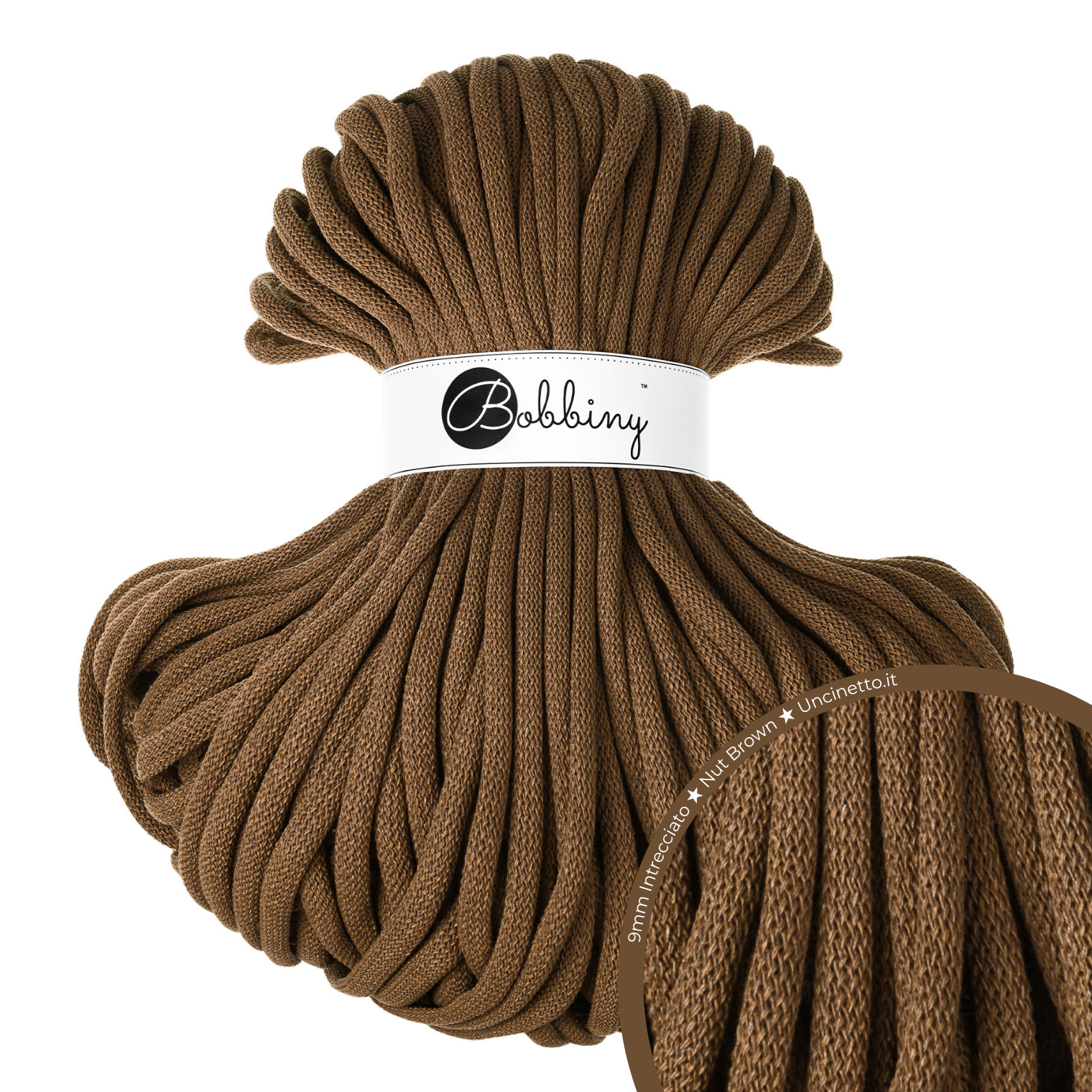 Bobbiny Intrecciato (Braided) 9mm JUMBO - 100m