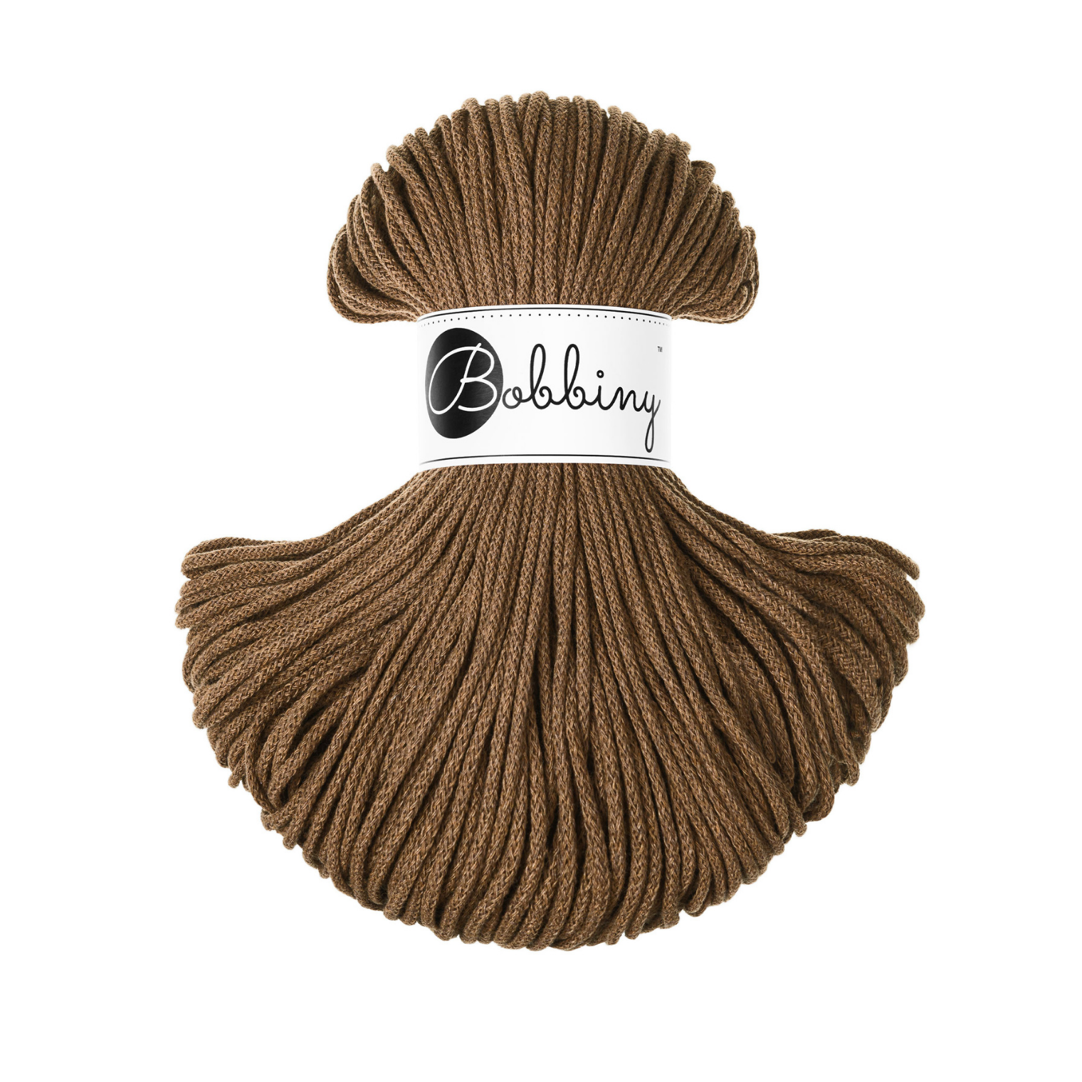 Bobbiny Intrecciato 3mm JUNIOR - Nut Brown (Marrone Nocciola)