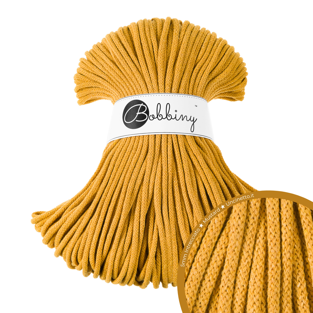 Bobbiny Intrecciato (Braided) 5mm PREMIUM - 100m