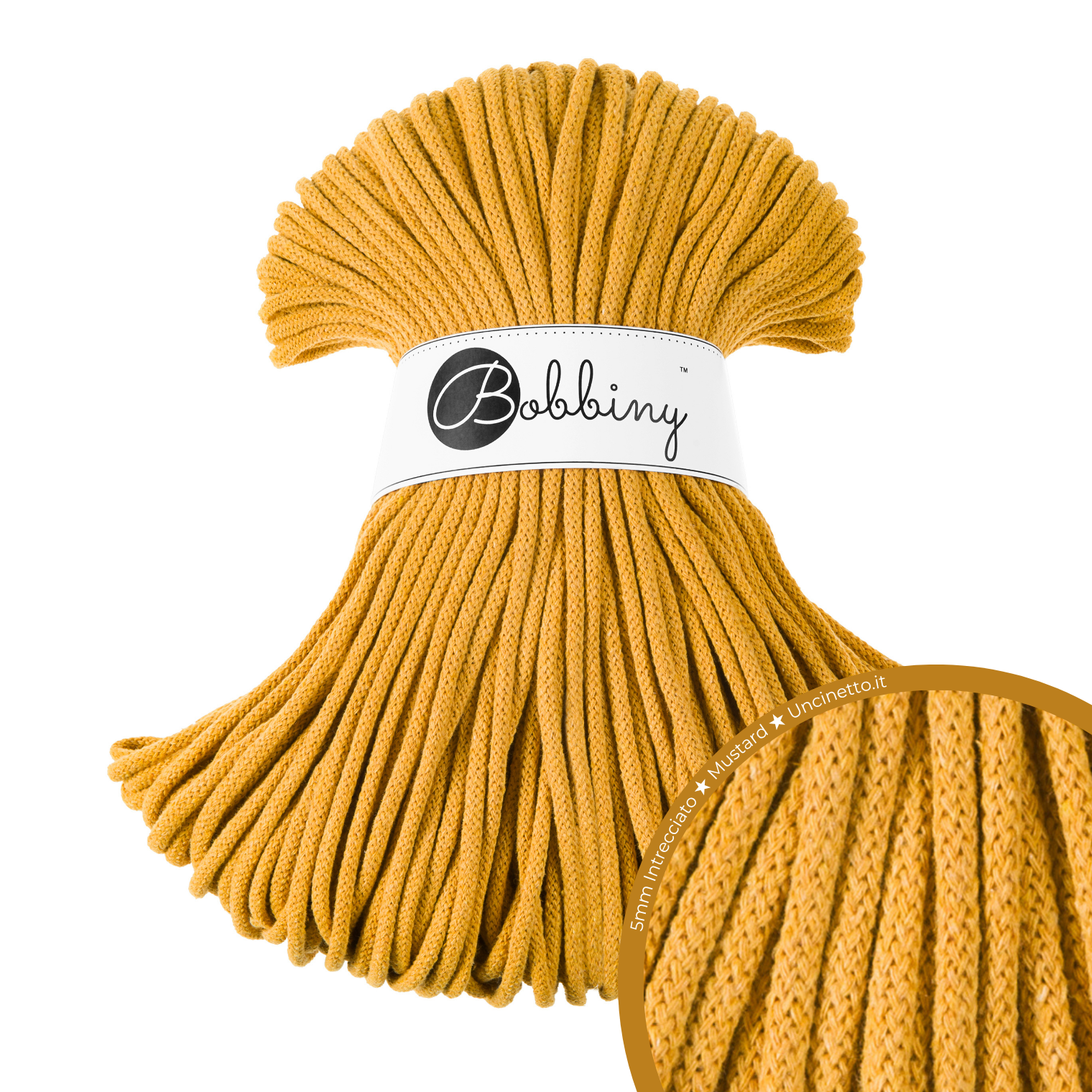 Bobbiny Intrecciato (Braided) 5mm PREMIUM - 100m