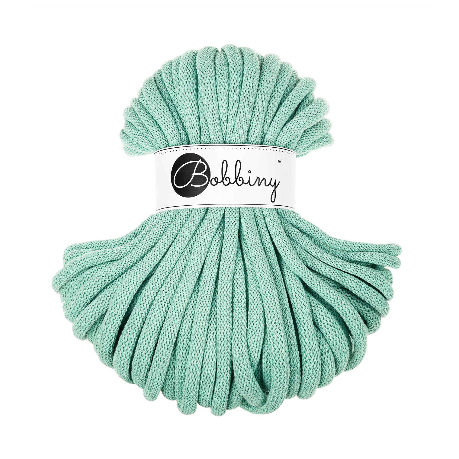 30 Metri - Bobbiny Intrecciato 9mm JUMBO - Jelly Mint (Menta Delicata)