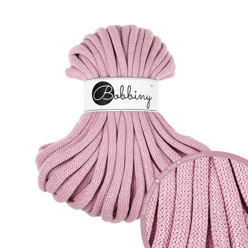 30 Metri - Bobbiny Intrecciato 9mm JUMBO - Dusty Rose (Rosa Polverosa)