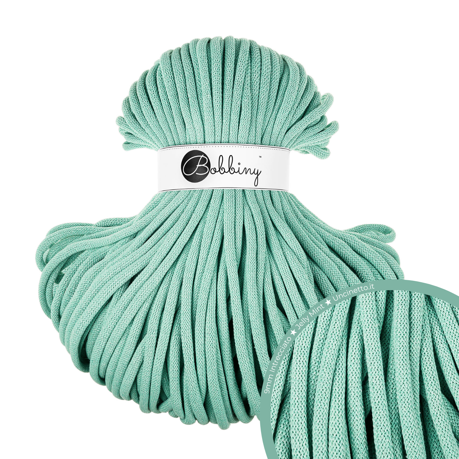 Bobbiny Intrecciato (Braided) 9mm JUMBO - 100m