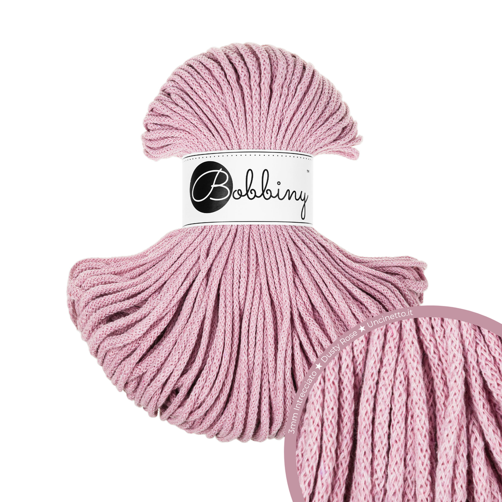 Bobbiny Intrecciato (Braided) 3mm JUNIOR - 100m