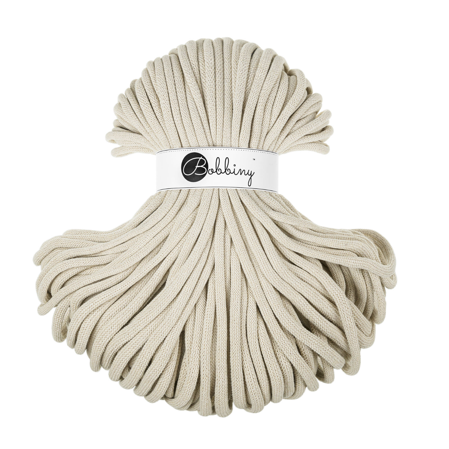 Bobbiny Intrecciato 9mm JUMBO - Cashmere Beige (Beige Cashmere)