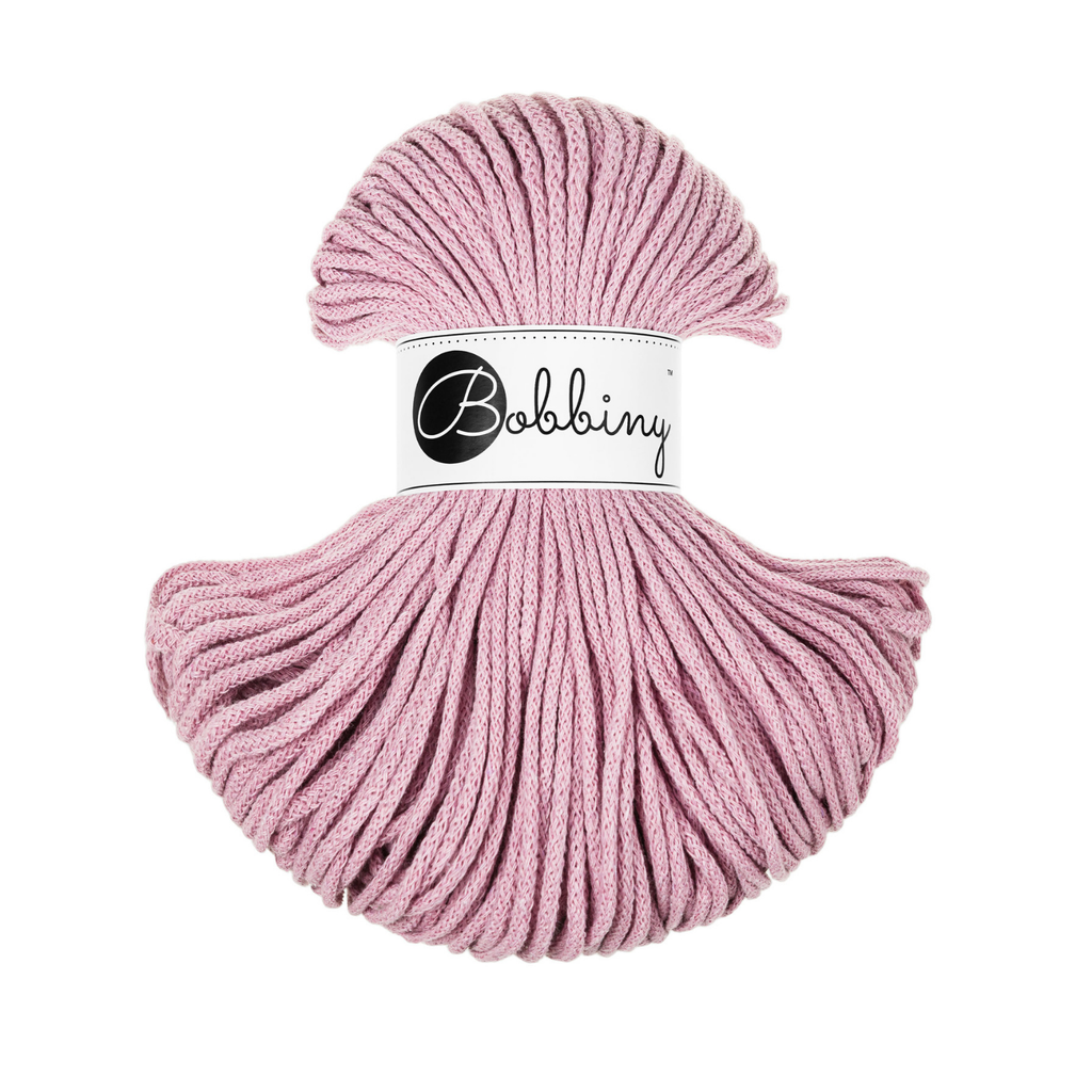 Bobbiny Intrecciato 3mm JUNIOR - Dusty Rose (Rosa Polverosa)