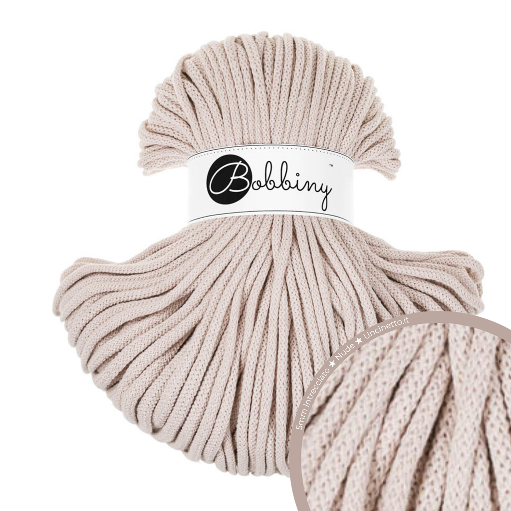 Bobbiny Intrecciato (Braided) 5mm PREMIUM - 100m
