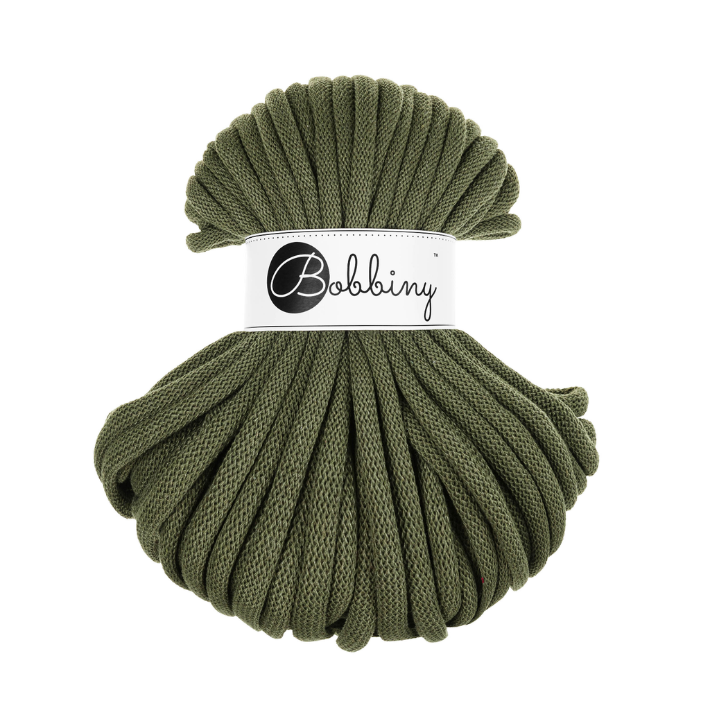 30 Metri - Bobbiny Intrecciato 9mm JUMBO - Avocado (Avocado)