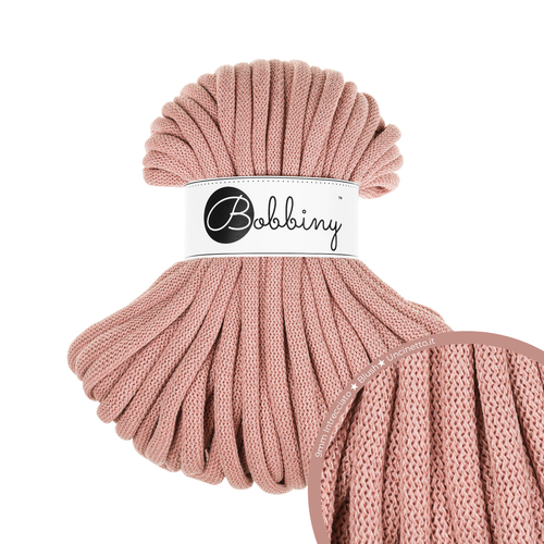 30 Metri - Bobbiny Intrecciato 9mm JUMBO - Blush (Rosa Cipria)