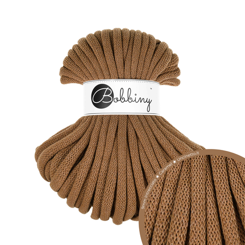 30 Metri - Bobbiny Intrecciato 9mm JUMBO - Caramel (Caramello)