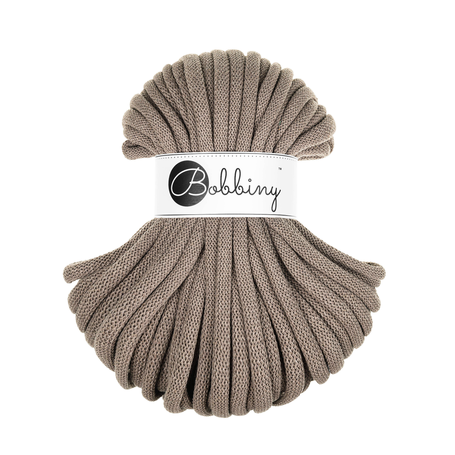 30 Metri - Bobbiny Intrecciato 9mm JUMBO - Coffee (Caffè)