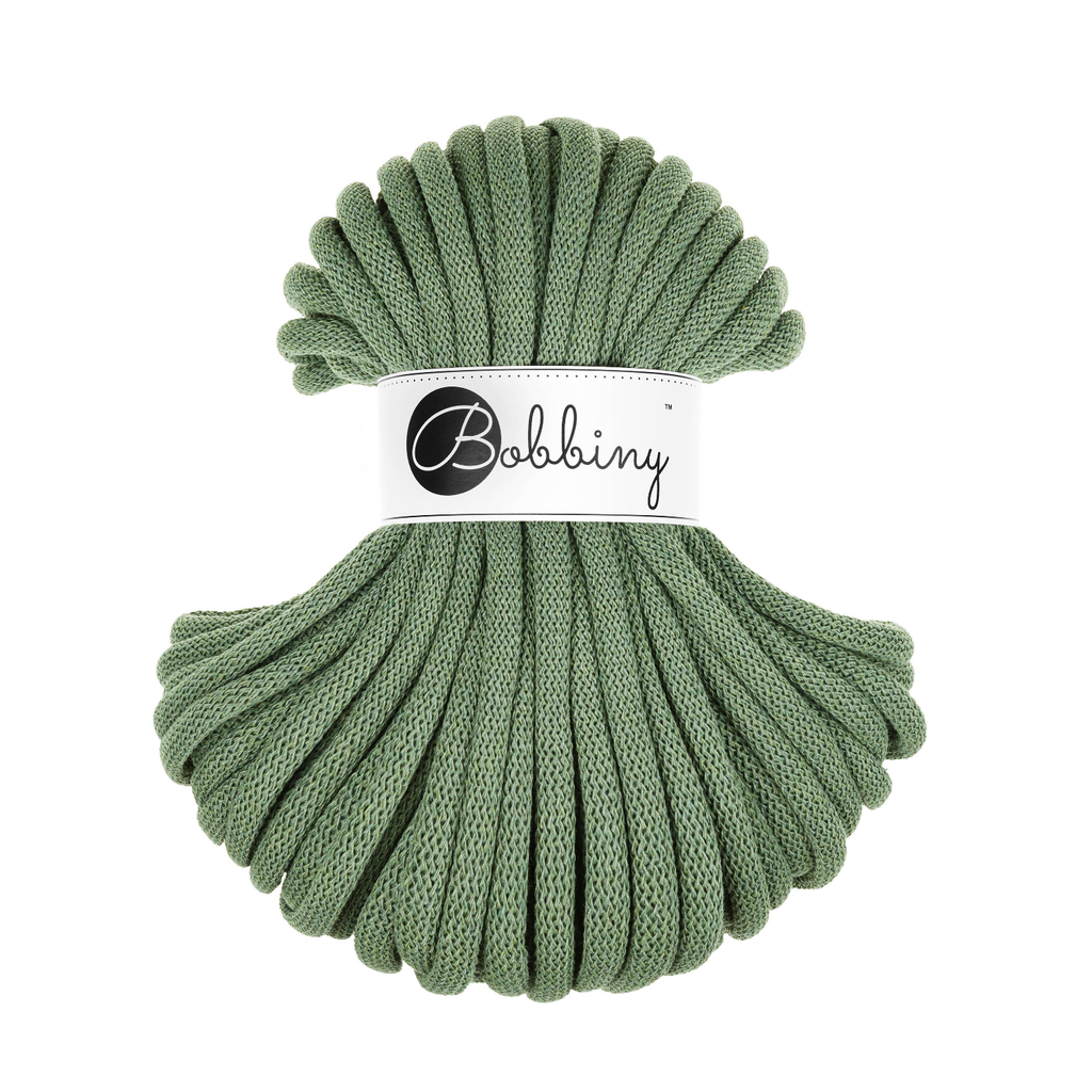 30 Metri - Bobbiny Intrecciato 9mm JUMBO - Eucalyptus Green (Verde Eucalipto)