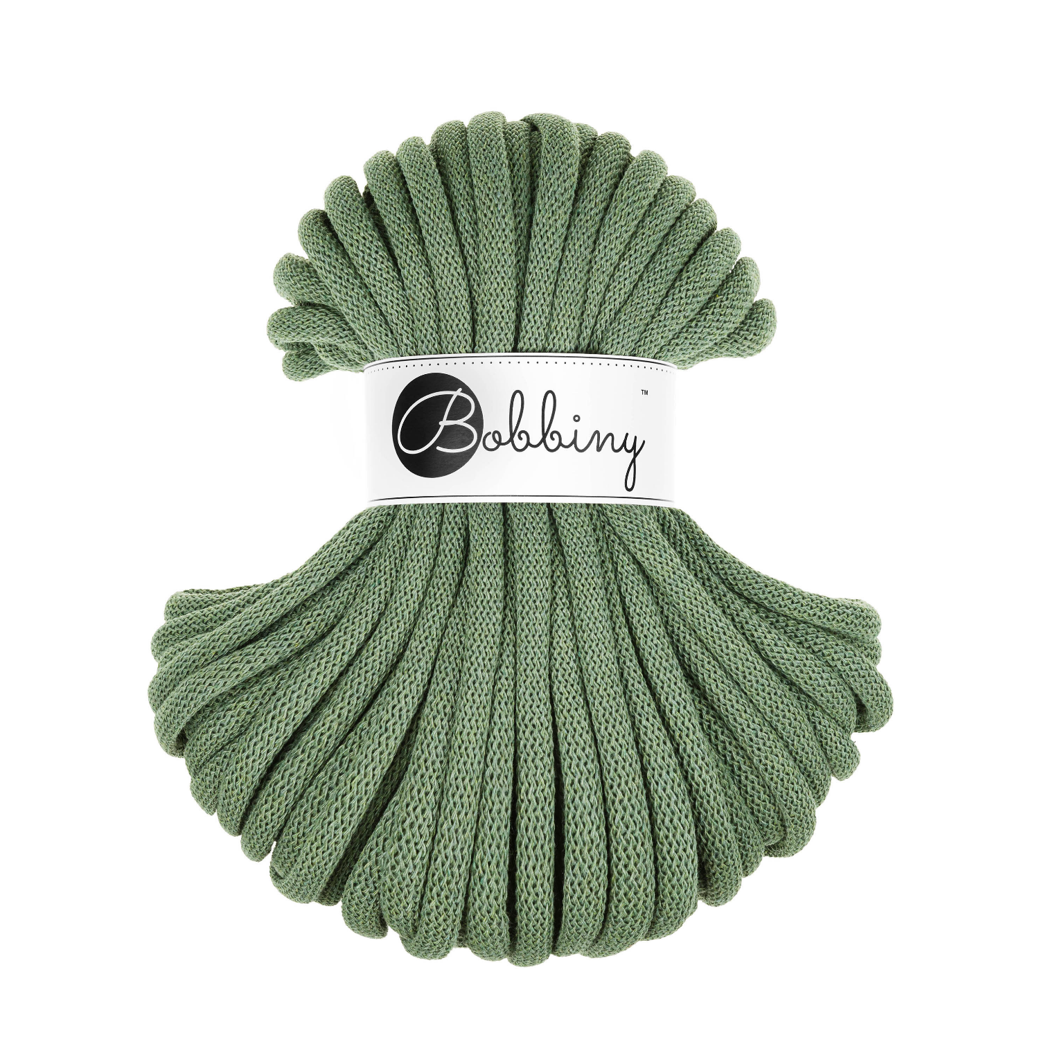 30 Metri - Bobbiny Intrecciato 9mm JUMBO - Eucalyptus Green (Verde Eucalipto)