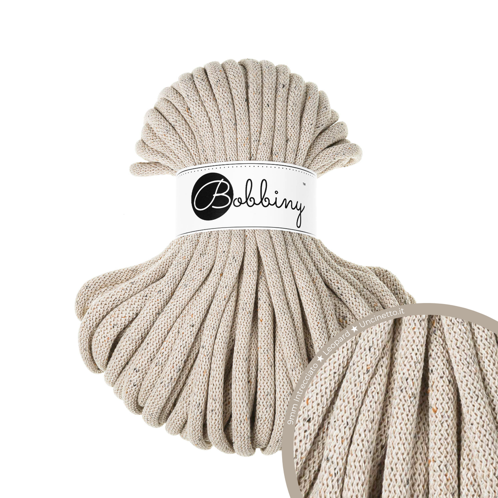 30 Metri - Bobbiny Intrecciato 9mm JUMBO - Leopard (Leopardo)