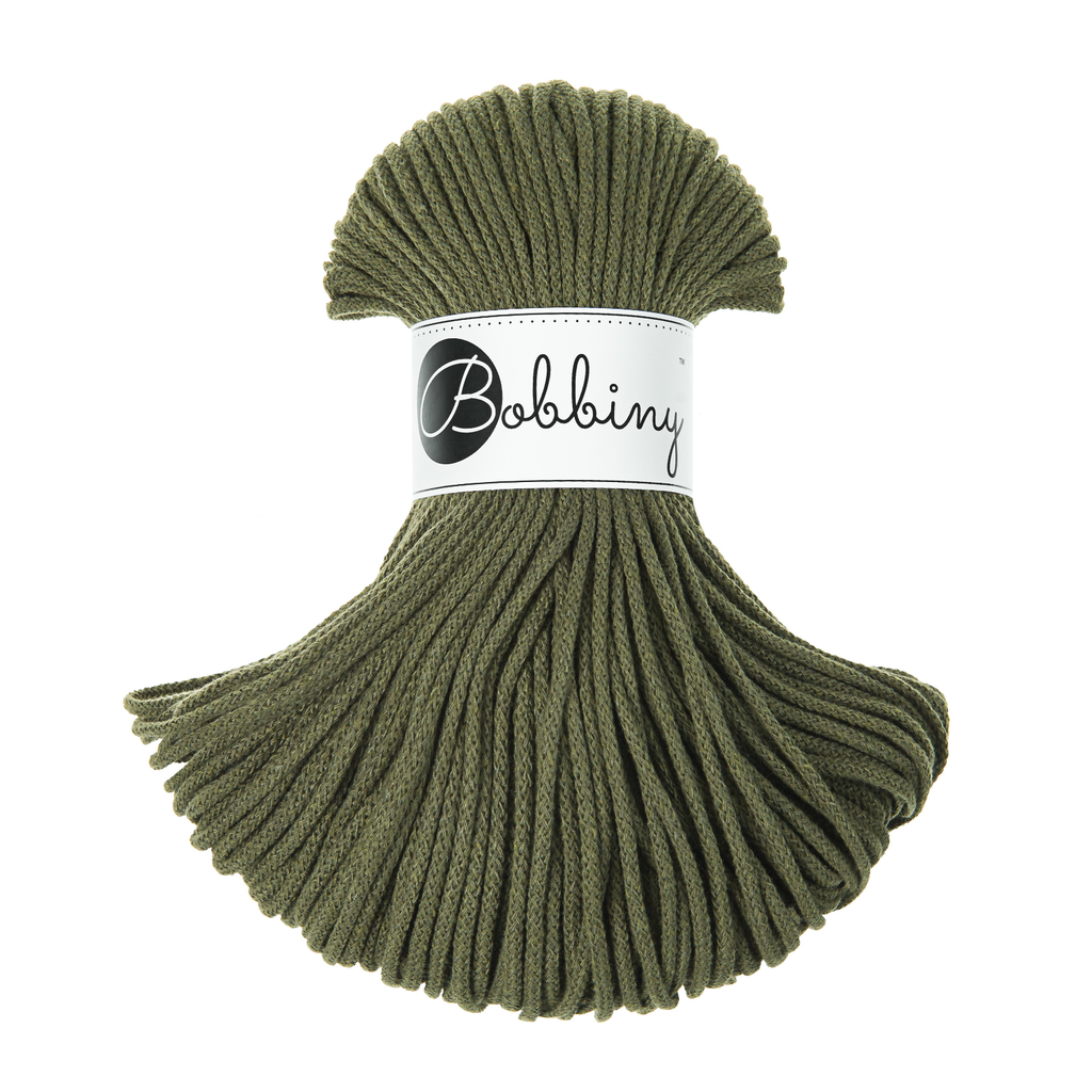 Bobbiny Intrecciato 3mm JUNIOR - Avocado (Avocado)