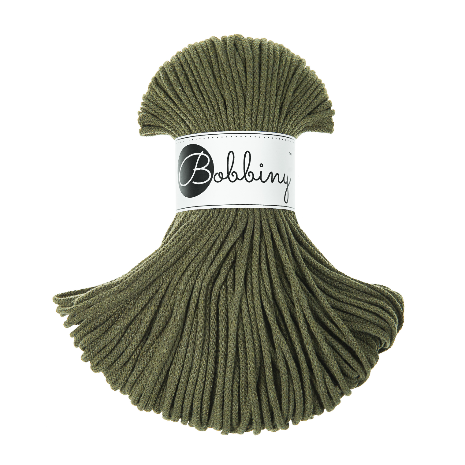 Bobbiny Intrecciato 3mm JUNIOR - Avocado (Avocado)