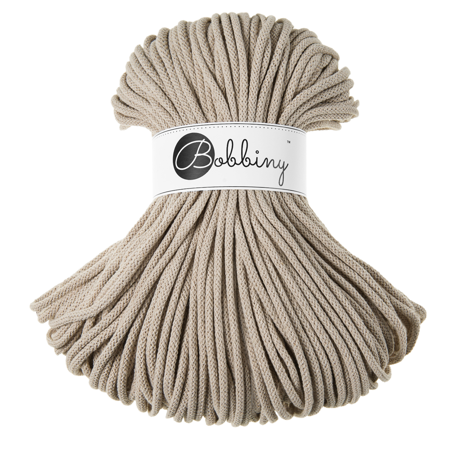 Bobbiny Intrecciato 5mm PREMIUM - Beige (Beige)