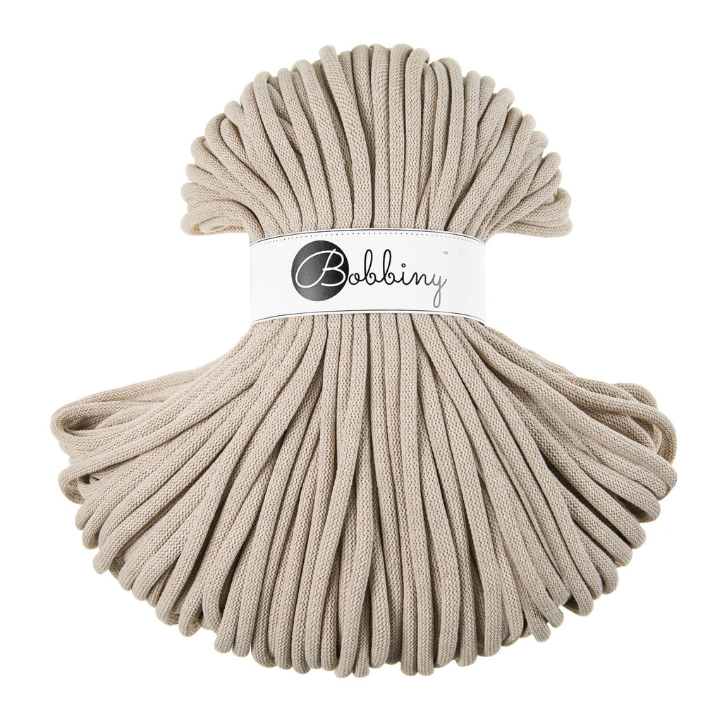 Bobbiny Intrecciato 9mm JUMBO - Beige (Beige)