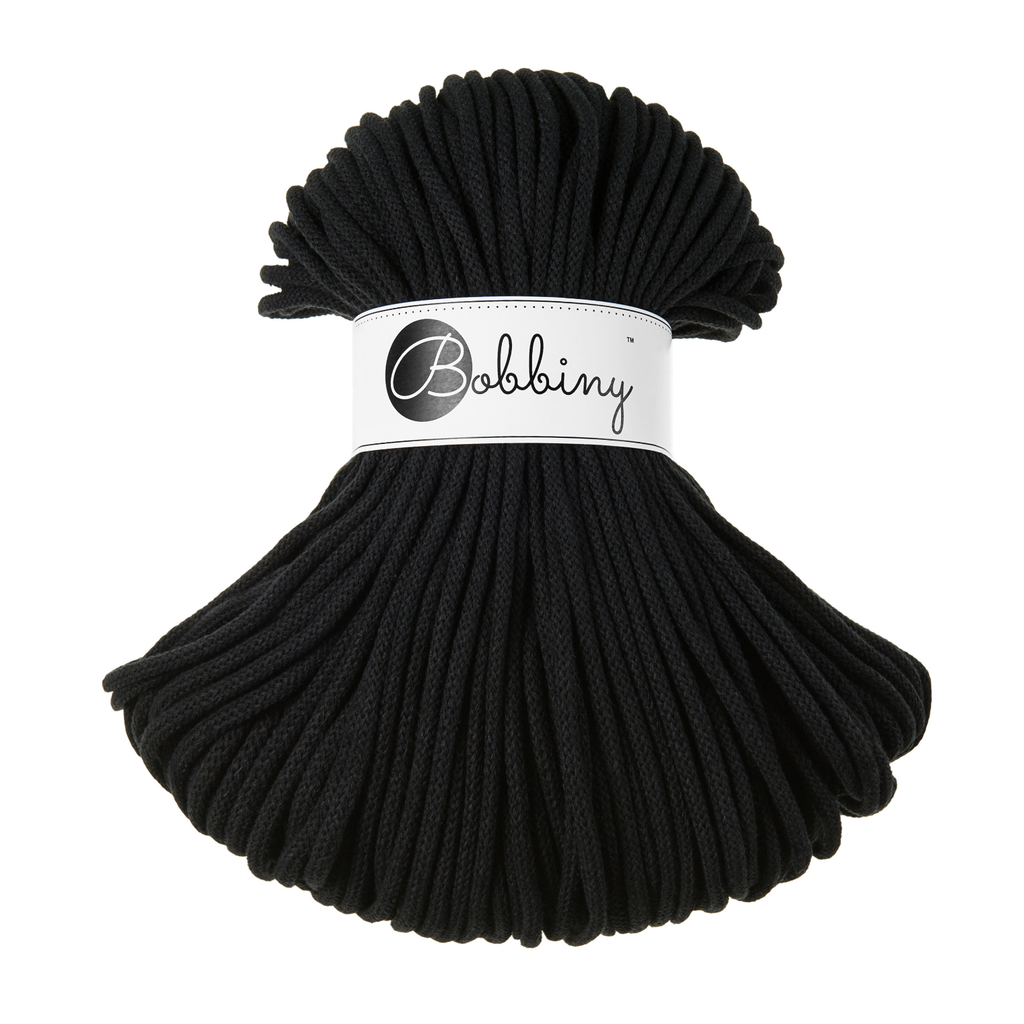 Bobbiny Intrecciato 5mm PREMIUM - Black (Nero)