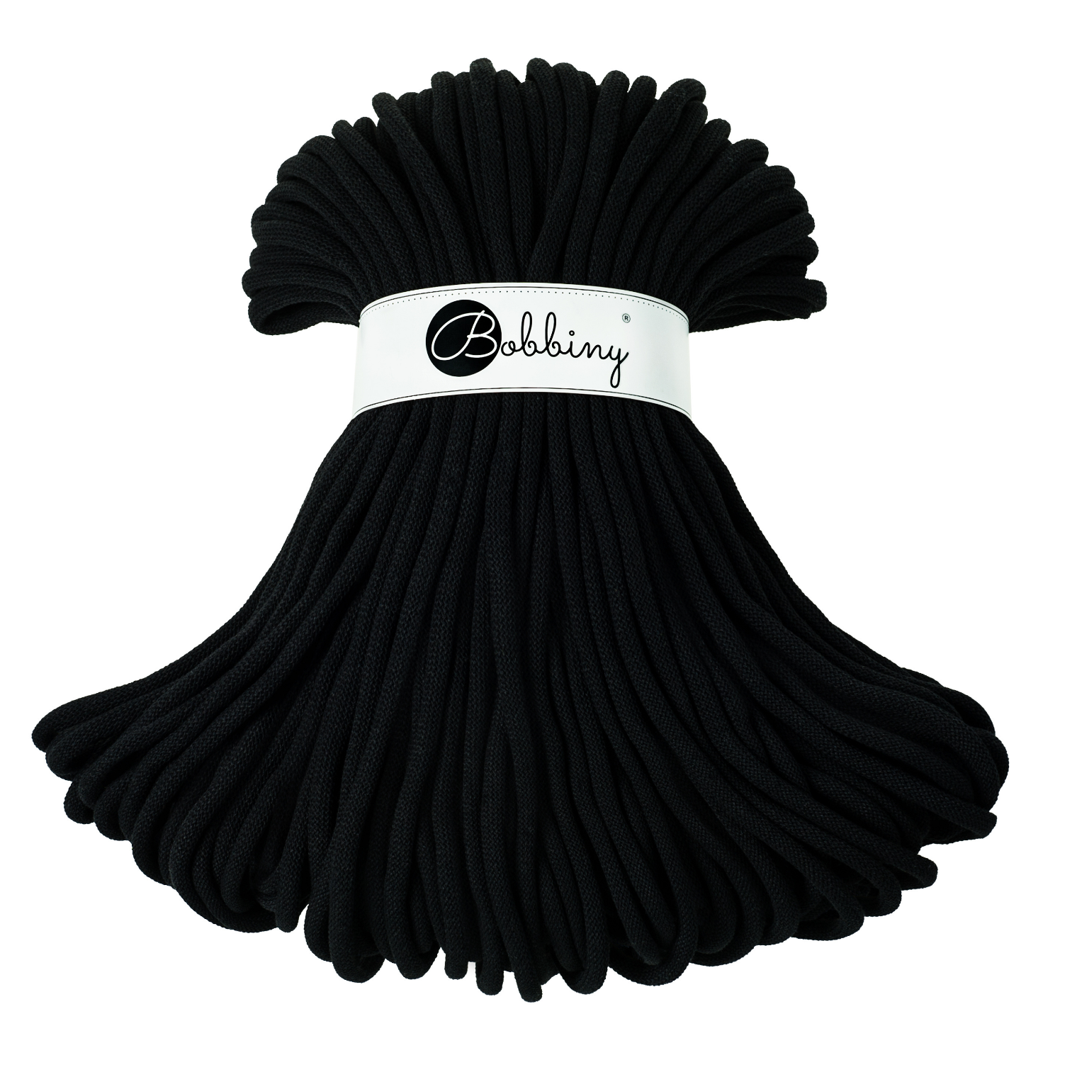 Bobbiny Intrecciato 9mm JUMBO - Black (Nero)