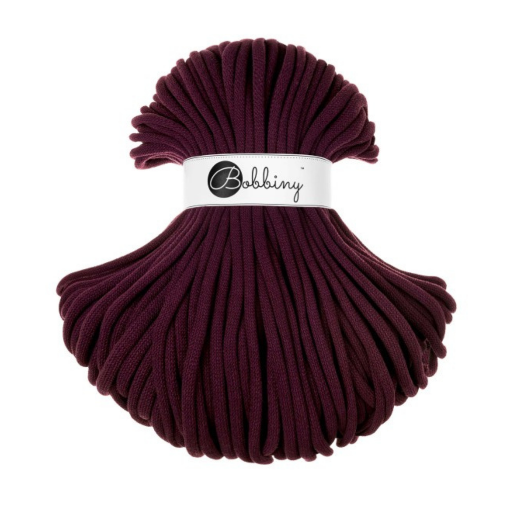 Bobbiny Intrecciato 9mm JUMBO - Burgundy (Bordeaux)