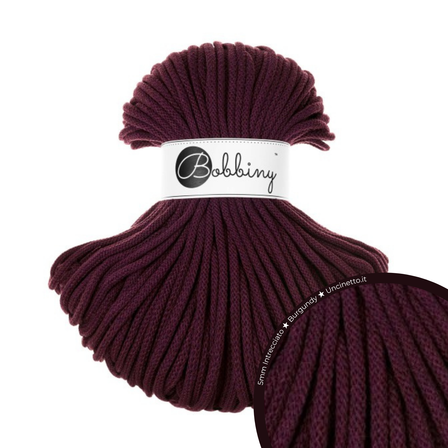 Bobbiny Intrecciato (Braided) 5mm PREMIUM - 100m