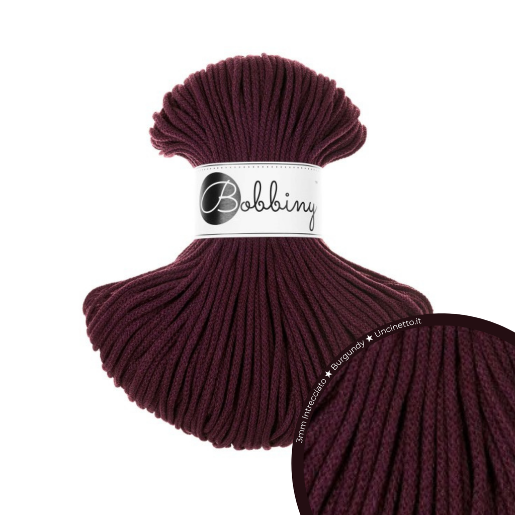 Bobbiny Intrecciato (Braided) 3mm JUNIOR - 100m