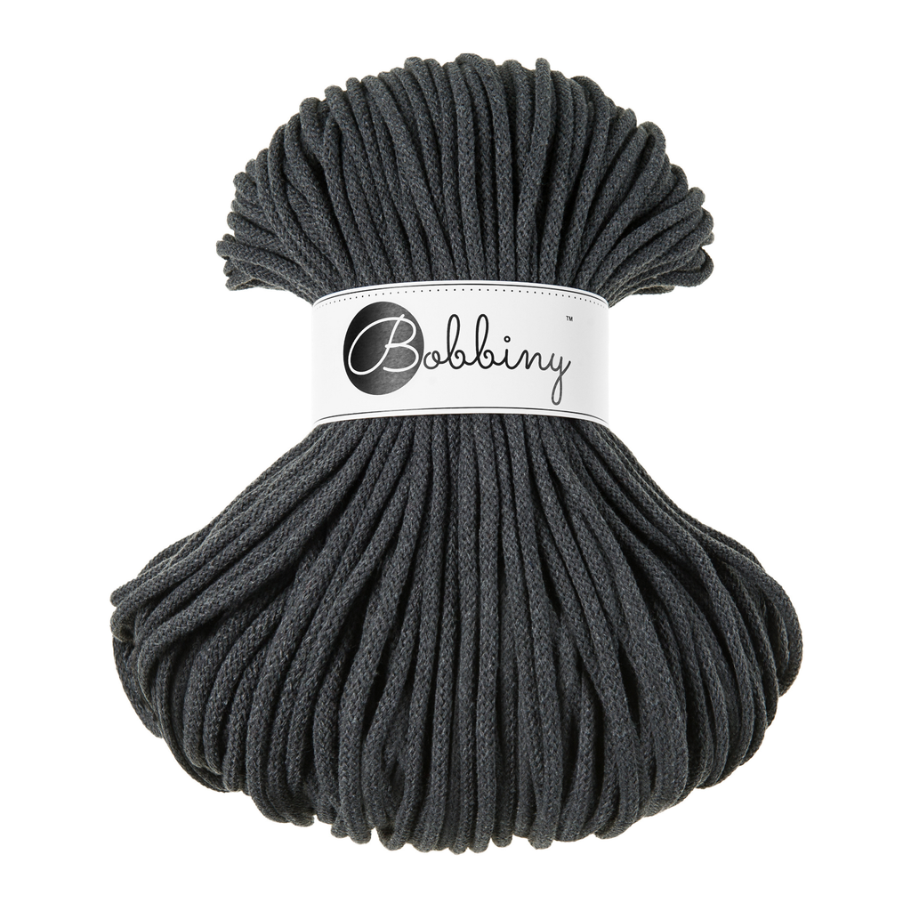 Bobbiny Intrecciato 5mm PREMIUM - Charcoal (Grigio Antracite)