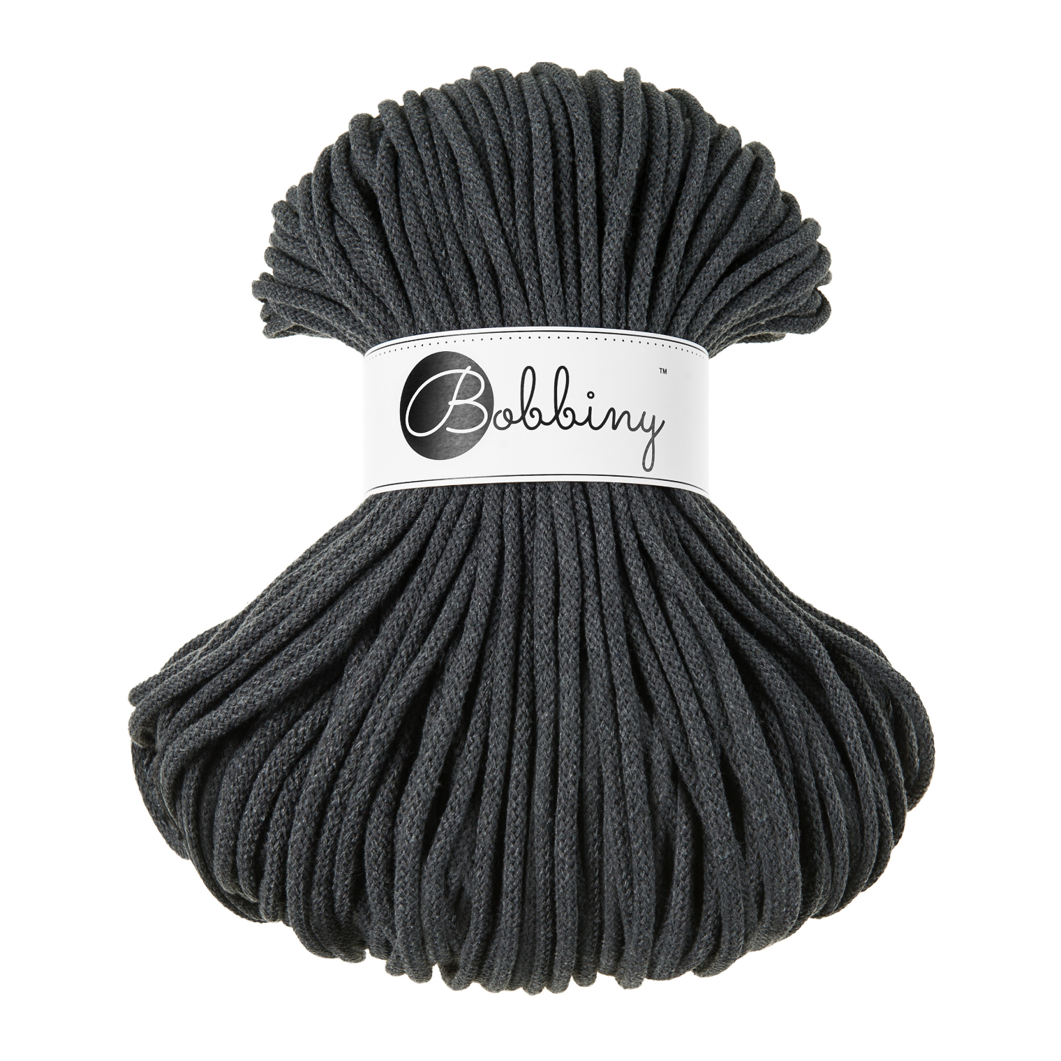 Bobbiny Intrecciato 5mm PREMIUM - Charcoal (Grigio Antracite)