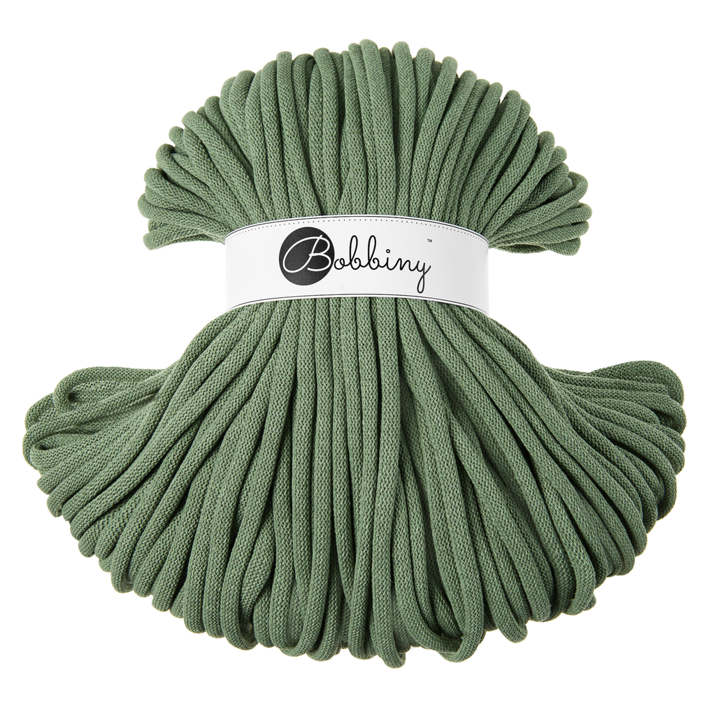 Bobbiny Intrecciato 9mm JUMBO - Eucalyptus Green (Verde Eucalipto)