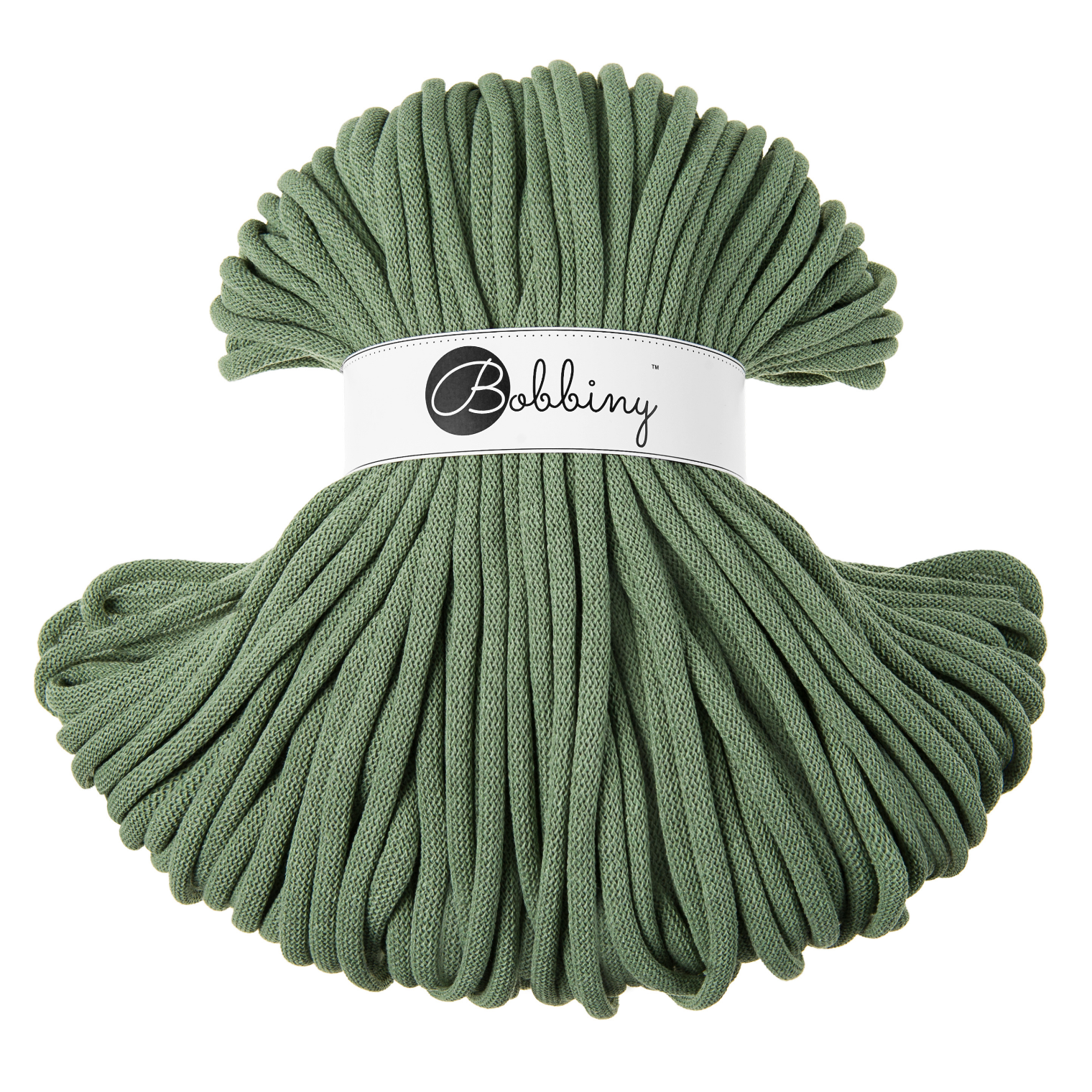 Bobbiny Intrecciato 9mm JUMBO - Eucalyptus Green (Verde Eucalipto)