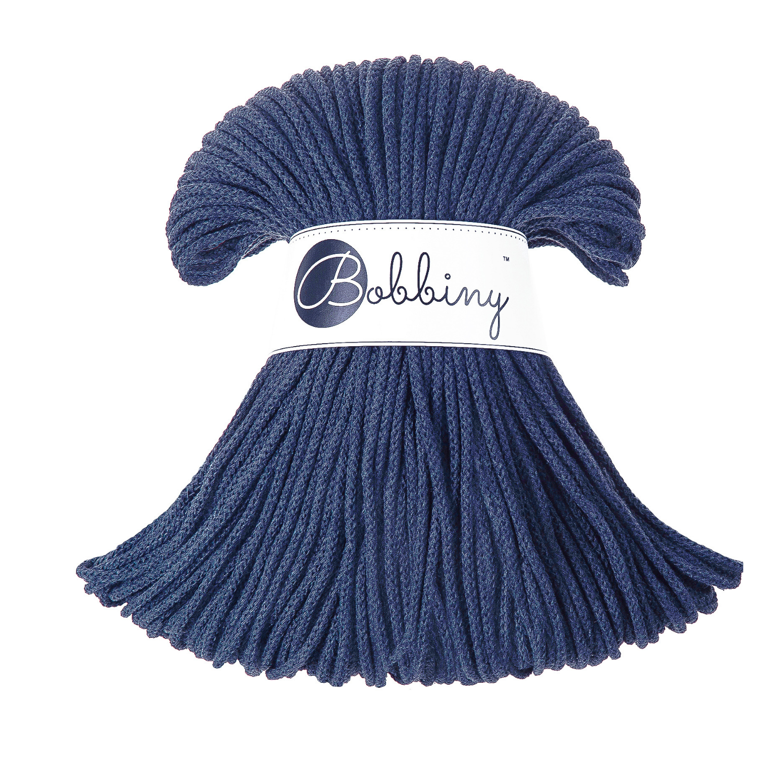 Bobbiny Intrecciato 3mm JUNIOR - Jeans (Blu Jeans)