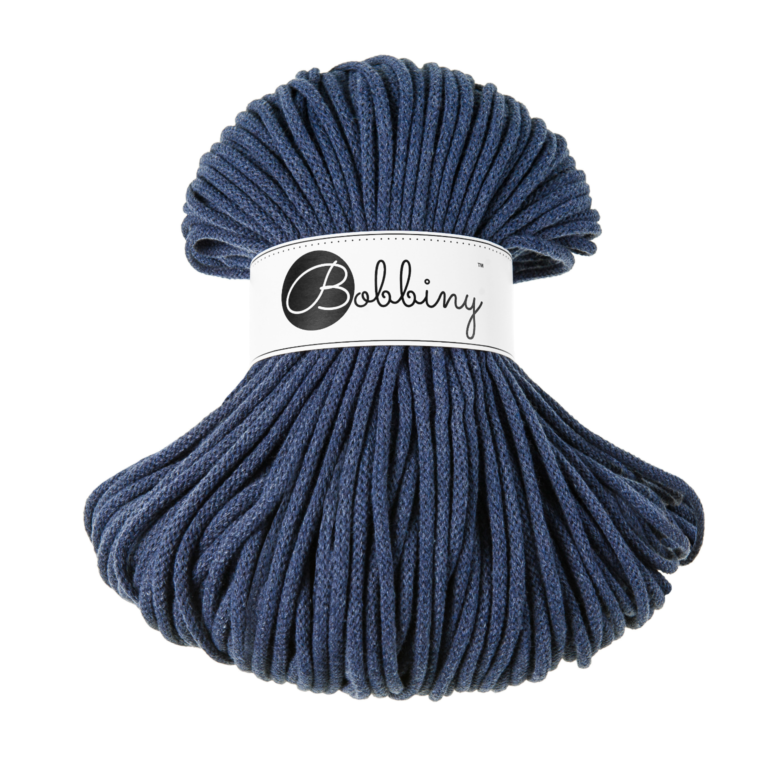 Bobbiny Intrecciato 5mm PREMIUM - Jeans (Blu Jeans)