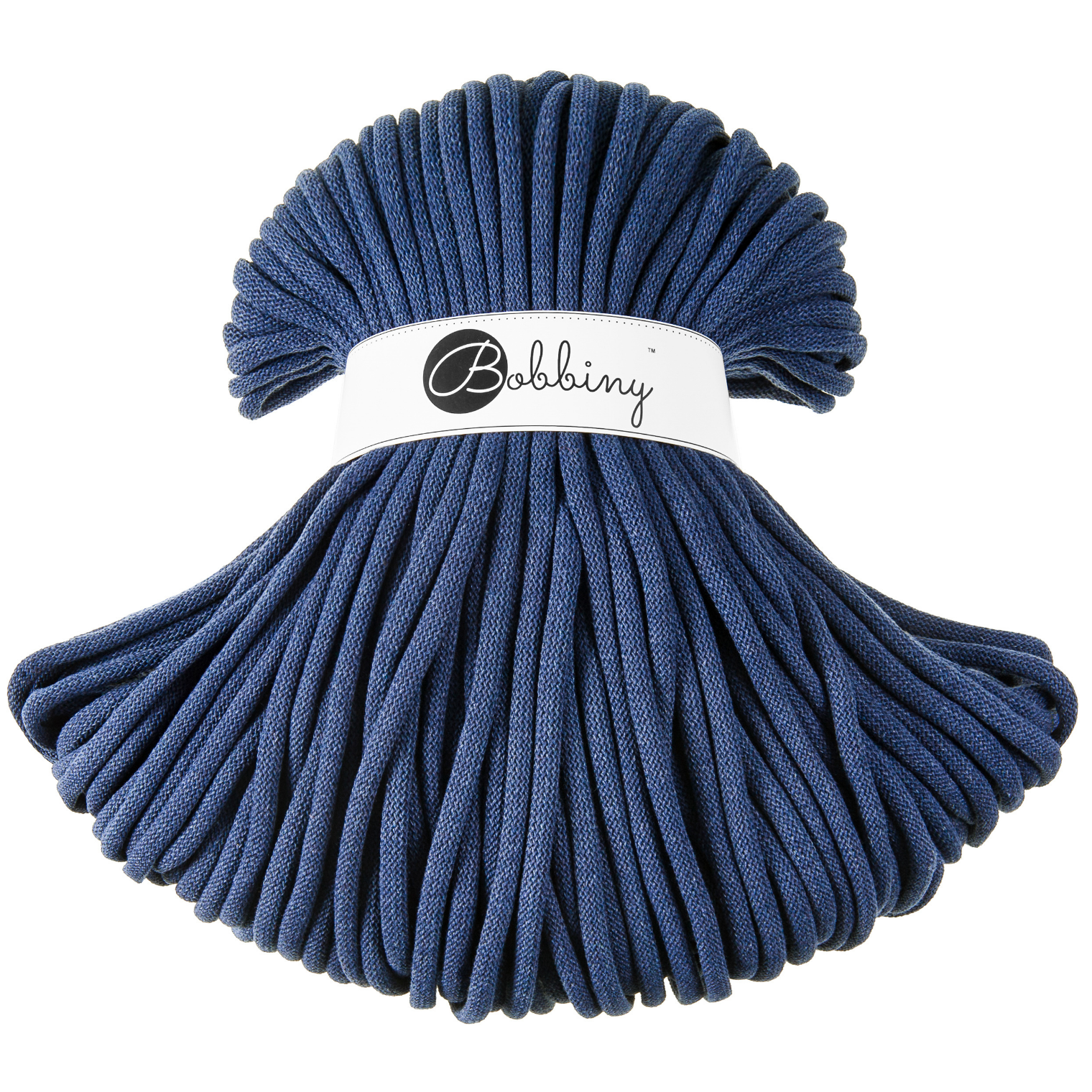 Bobbiny Intrecciato 9mm JUMBO - Jeans (Blu Jeans)