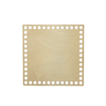 Fondo per cestino all'uncinetto in legno quadrato 20x20 cm per cestini grandi handmade