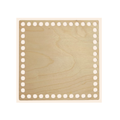 Fondo per cestino all'uncinetto in legno quadrato 20x20 cm per grandi cestini handmade