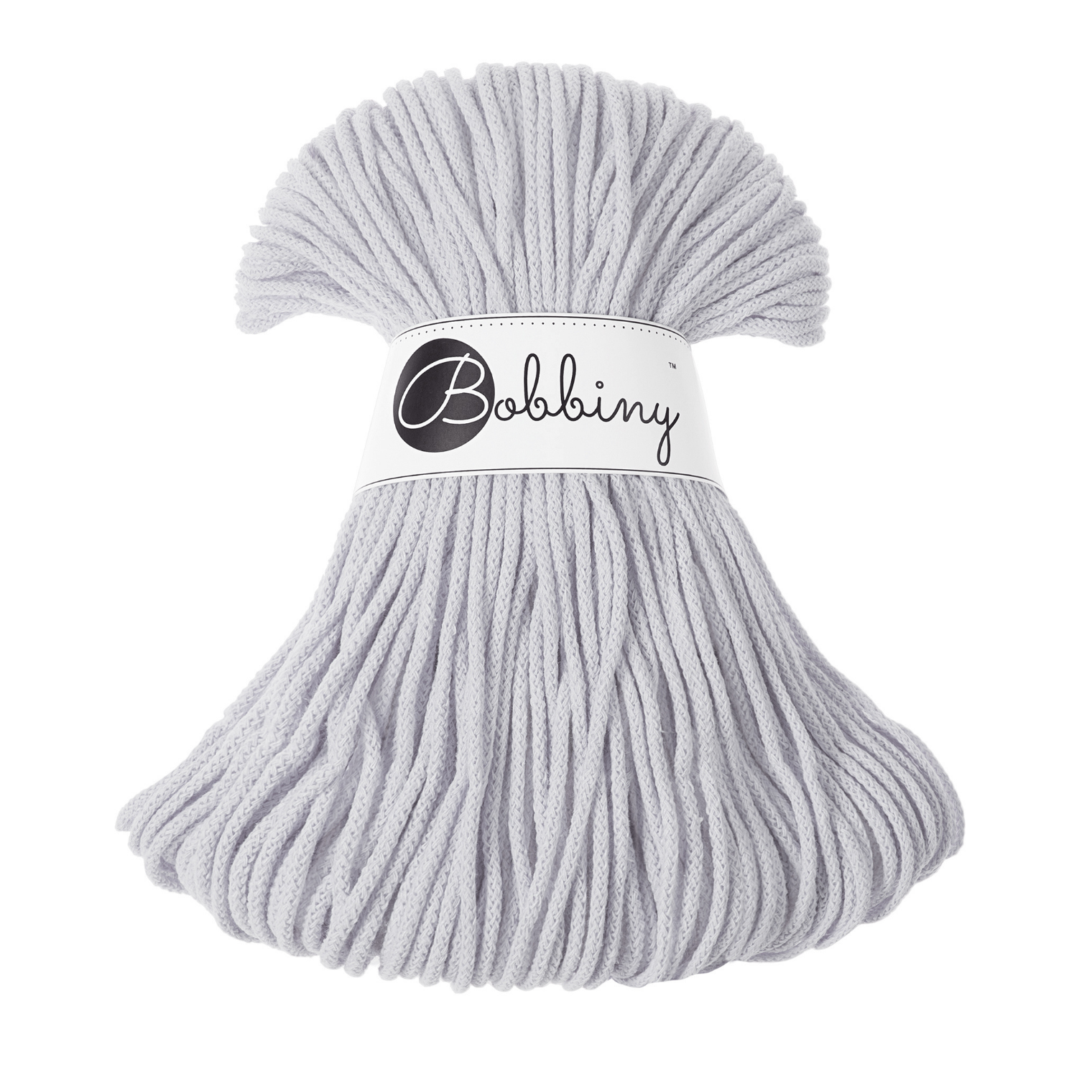 Bobbiny Intrecciato 3mm JUNIOR - Light Grey (Grigio Chiaro)