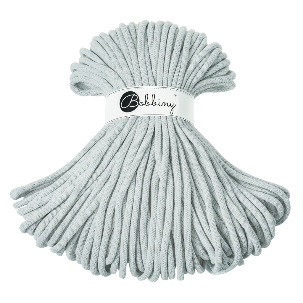 Bobbiny Intrecciato 9mm JUMBO - Light Grey (Grigio Chiaro)