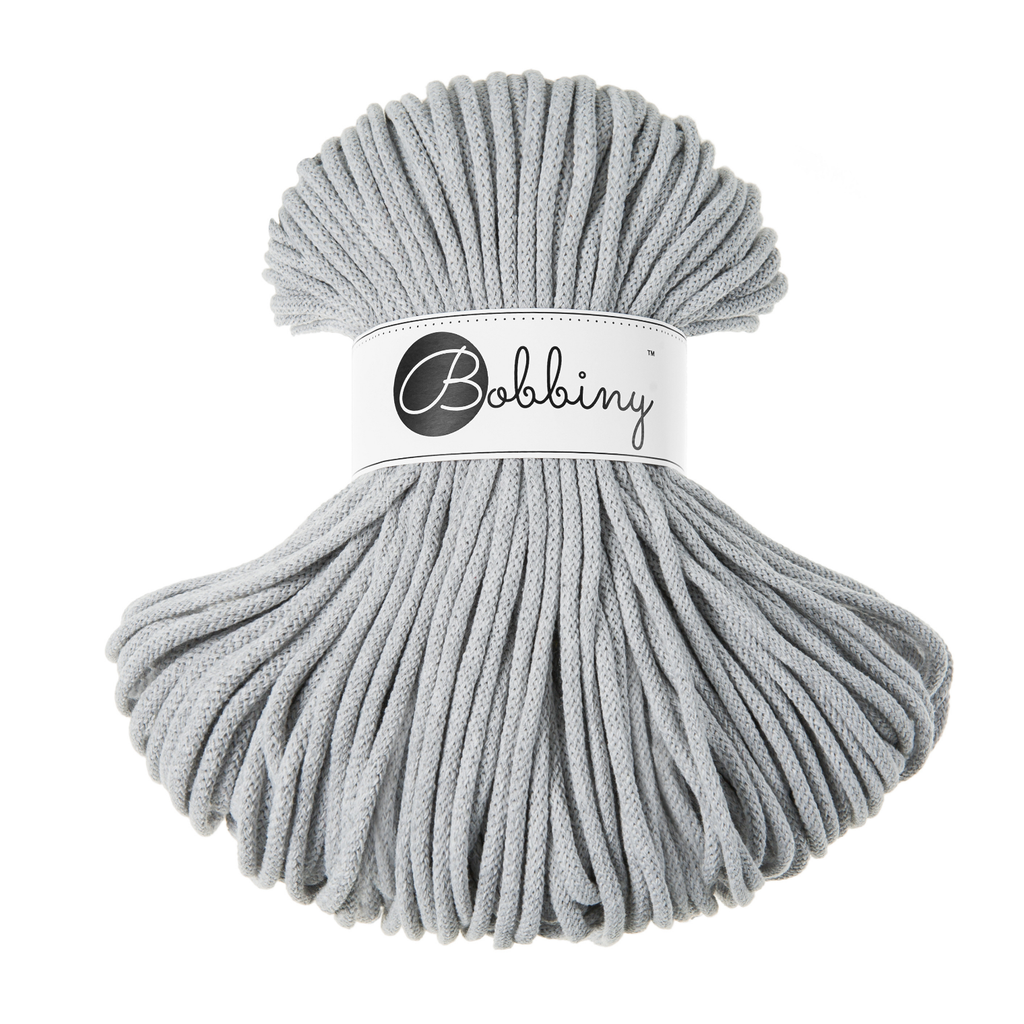 Bobbiny Intrecciato 5mm PREMIUM - Light Grey (Grigio Chiaro)