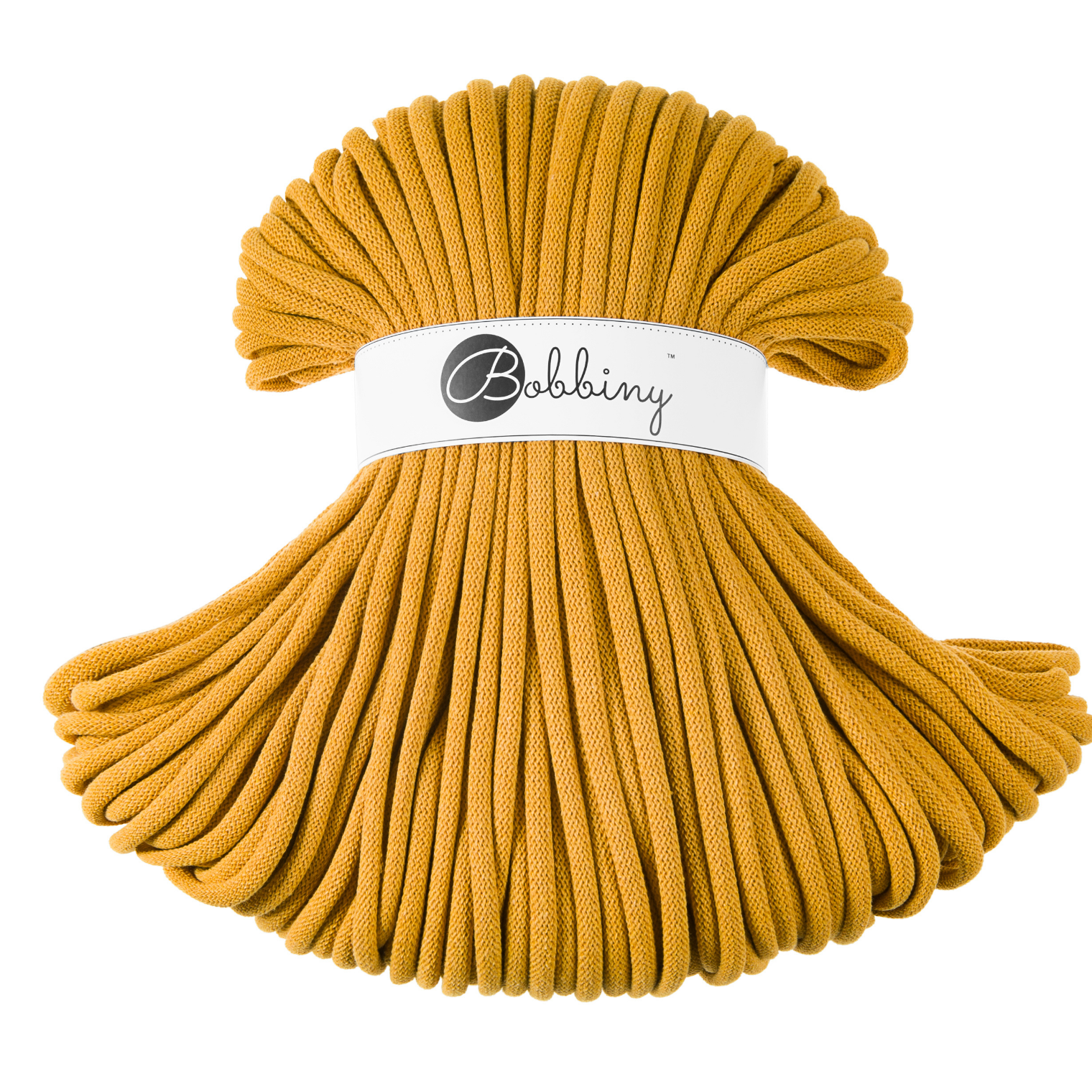 Bobbiny Intrecciato 9mm JUMBO - Mustard (Senape)