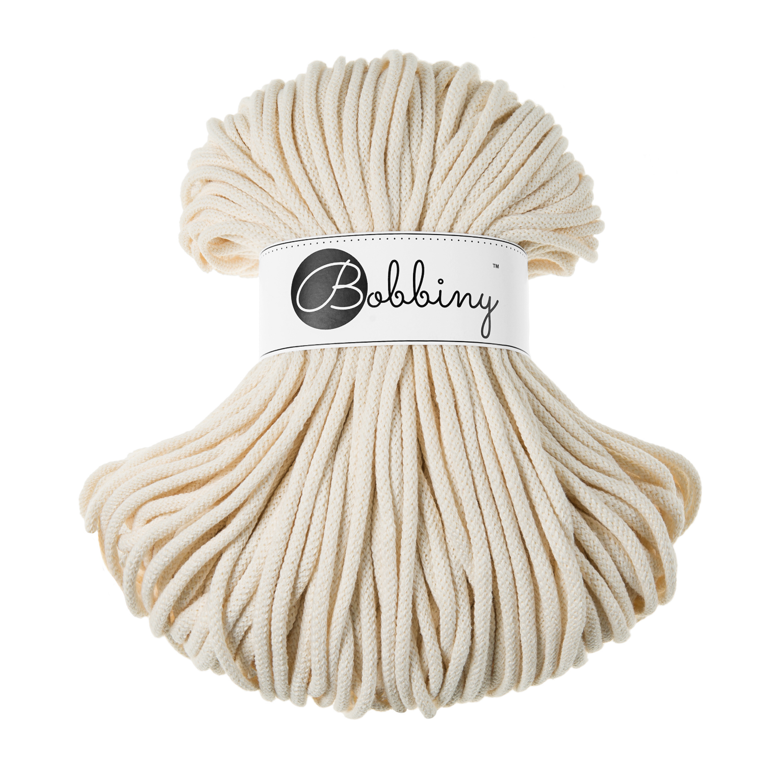 Bobbiny Intrecciato 5mm PREMIUM - Natural (Naturale)