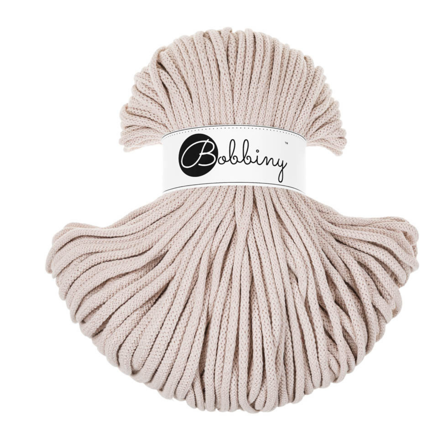 Bobbiny Intrecciato 5mm PREMIUM - Nude (Nudo)