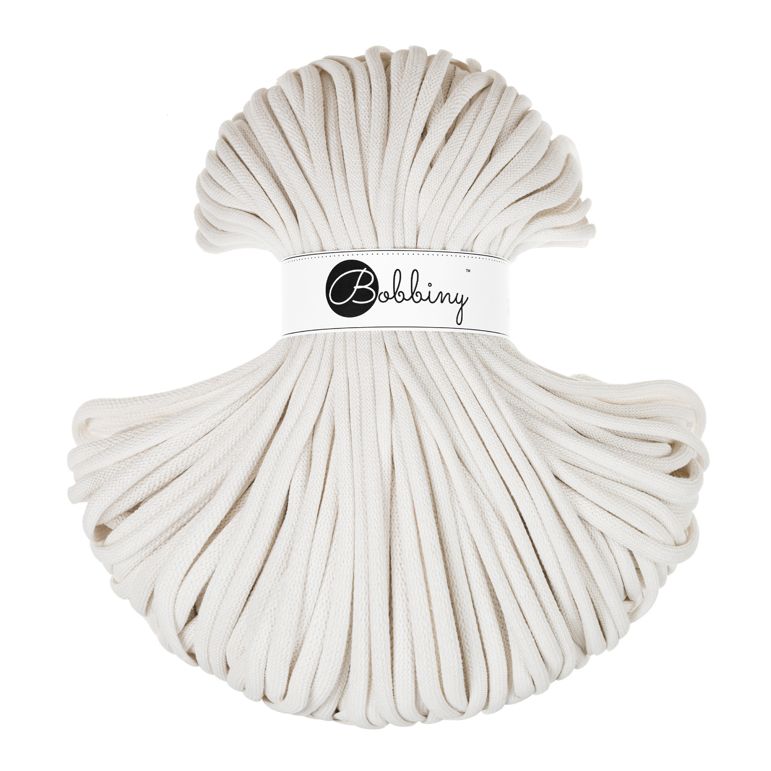 Bobbiny Intrecciato 9mm JUMBO - Off White (Bianco Sporco)