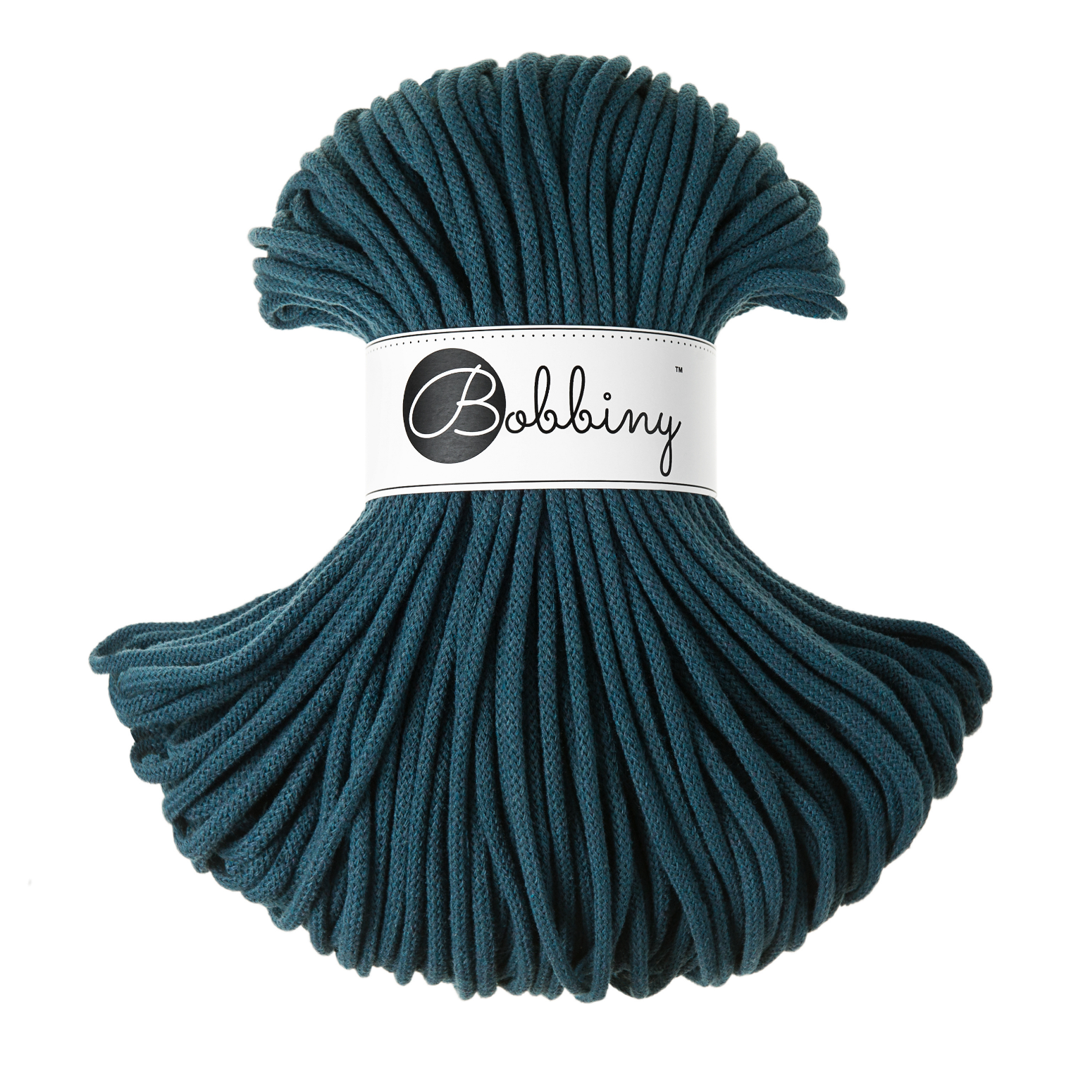 Bobbiny Intrecciato 5mm PREMIUM - Peacock Blue (Blu Pavone)