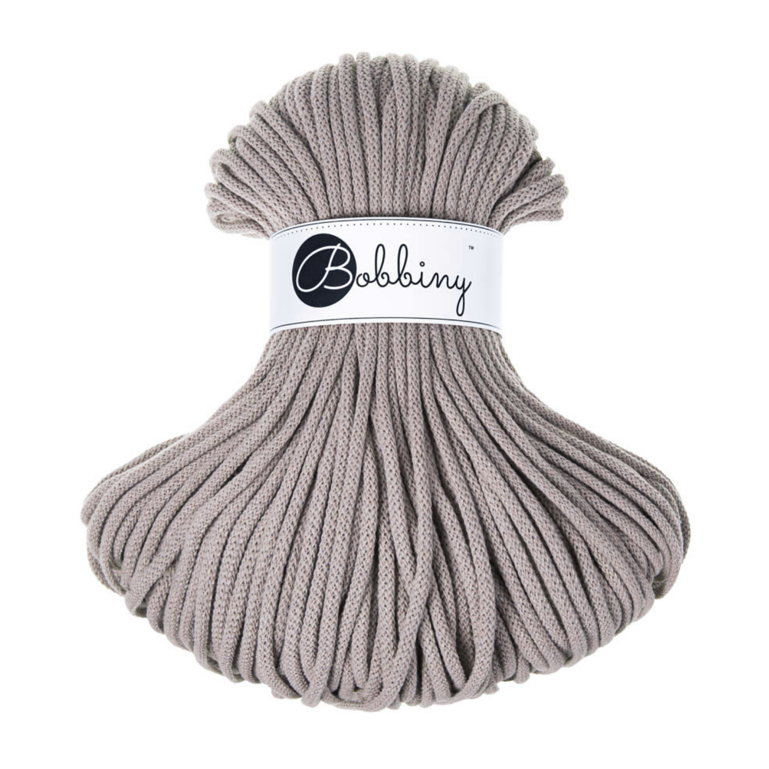 Bobbiny Intrecciato 5mm PREMIUM - Pearl (Perla)