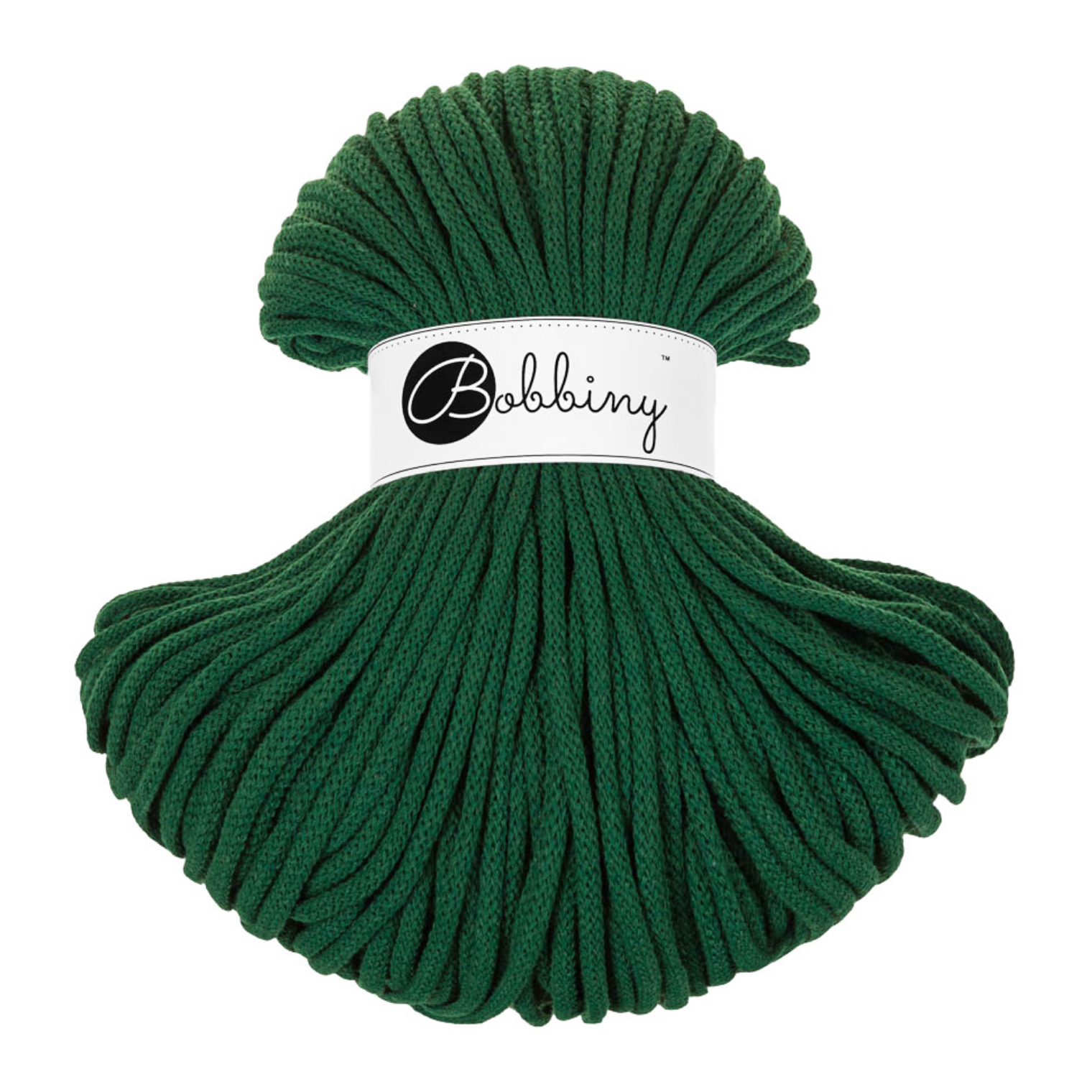 Bobbiny Intrecciato 5mm PREMIUM - Pine Green (Verde Pino)