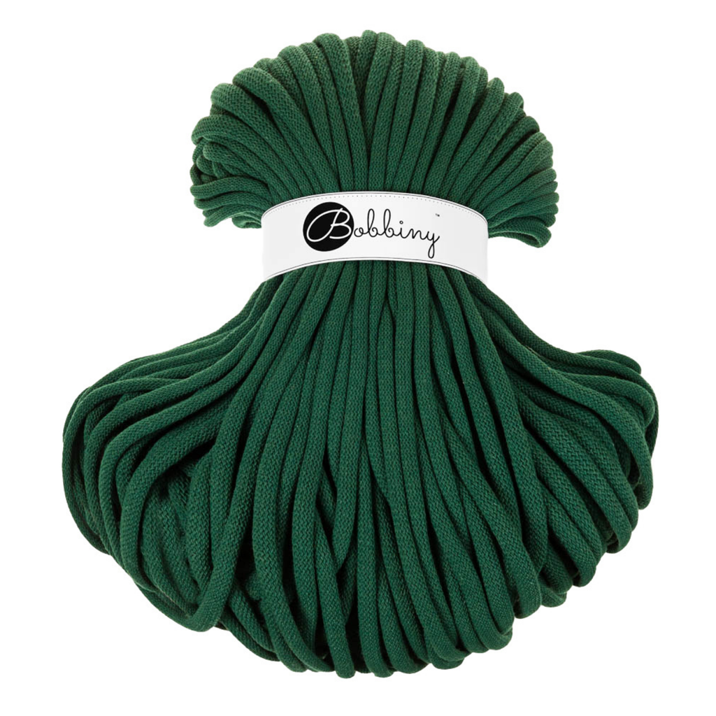 Bobbiny Intrecciato 9mm JUMBO - Pine Green (Verde Pino)