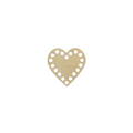 Fondo per cestino all'uncinetto in legno cuore Ø 10 cm per mini cestini handmade