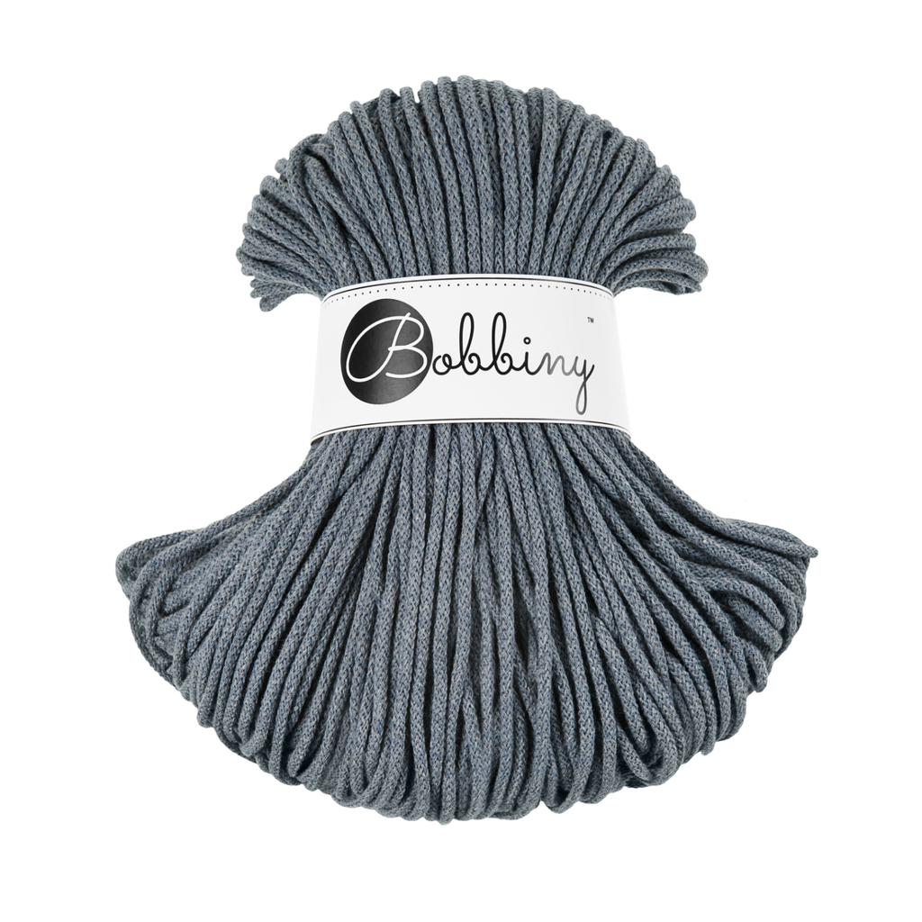 Bobbiny Intrecciato 3mm JUNIOR - Steel (Acciaio)