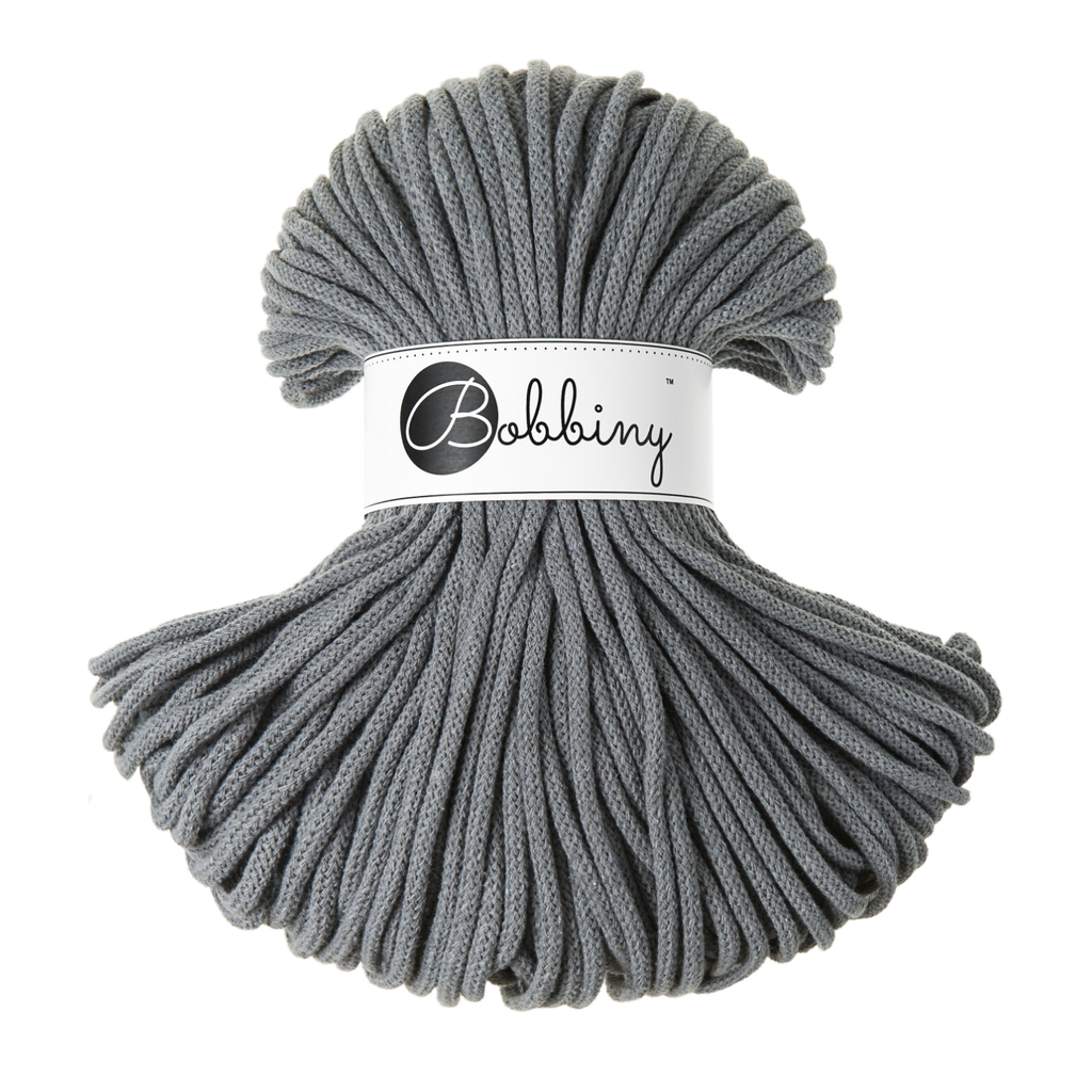Bobbiny Intrecciato 5mm PREMIUM - Steel (Acciaio)